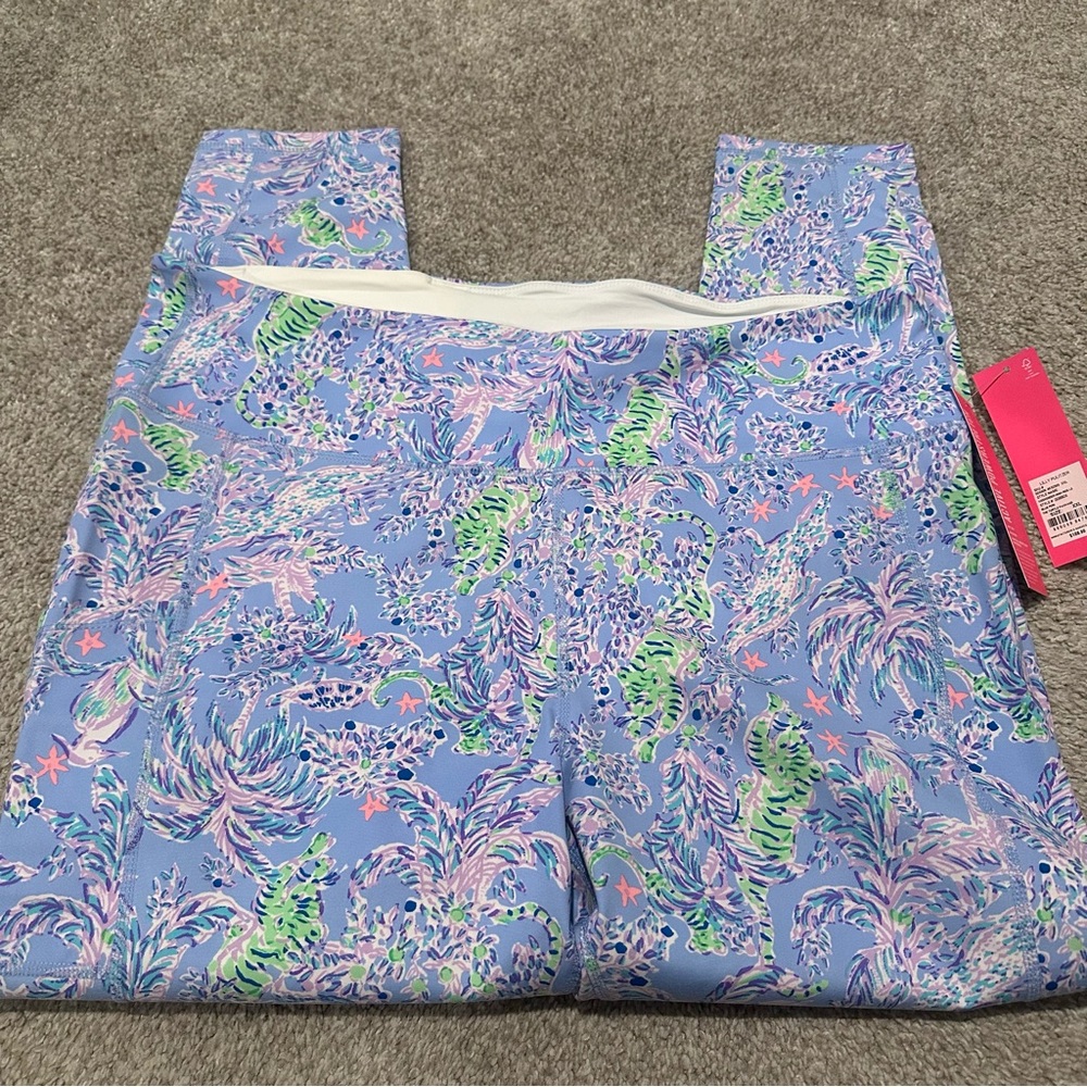 Lilly Pulitzer Weekender High Rise in Blue Peru Size XXL NWT - Picture 3 of 4